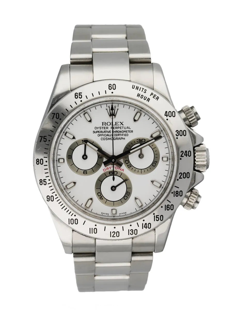 Daytona White Dial Steel Chronograph