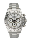 Daytona White Dial Steel Chronograph