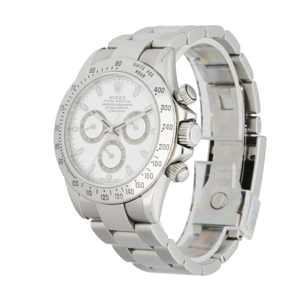 stainless Rolex Daytona White Dial - Hình 2