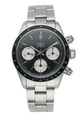 stainless steel Rolex Daytona Black Dial