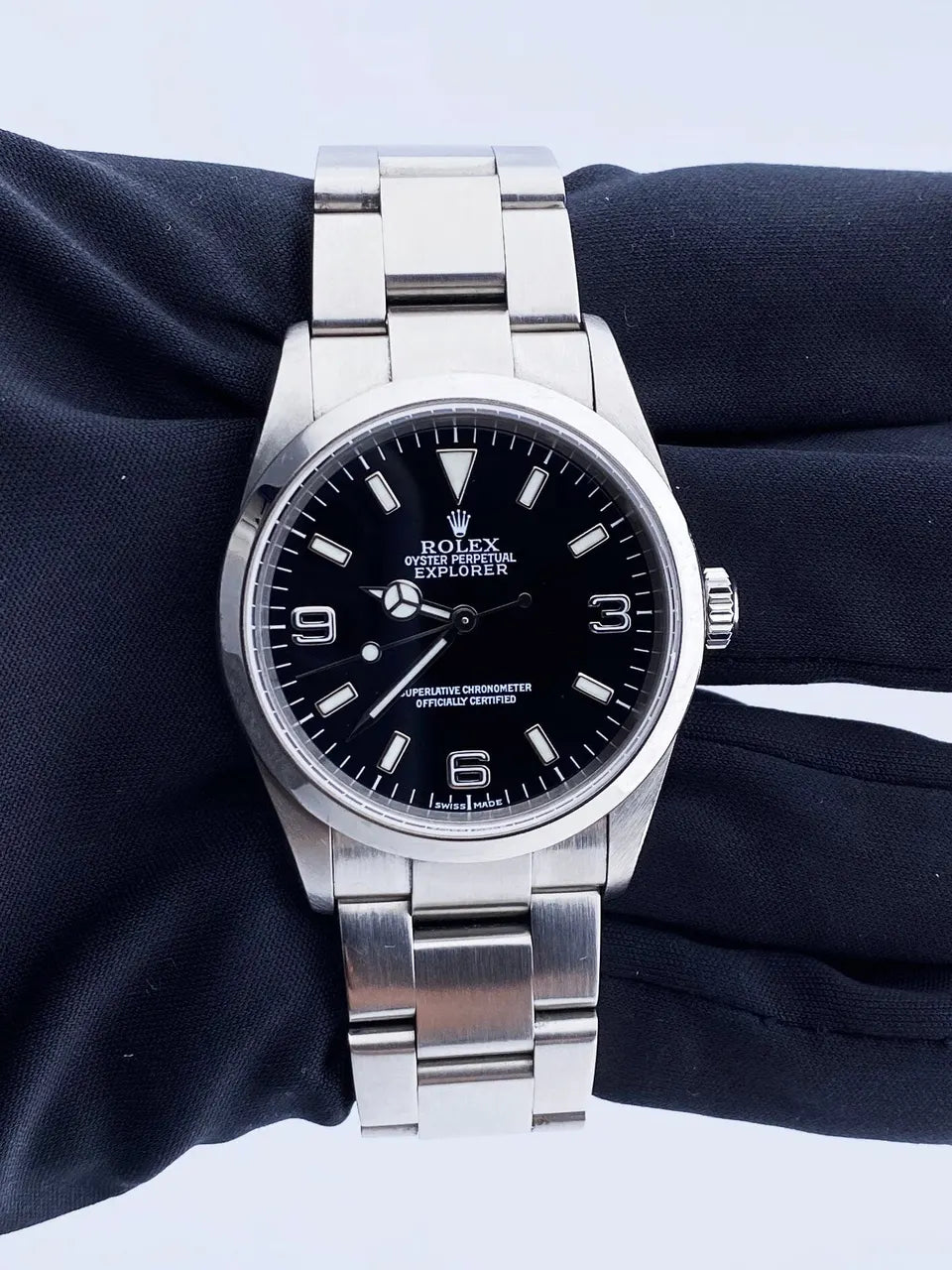 stainless Rolex Explorer Black Dial 39mm - Hình 2