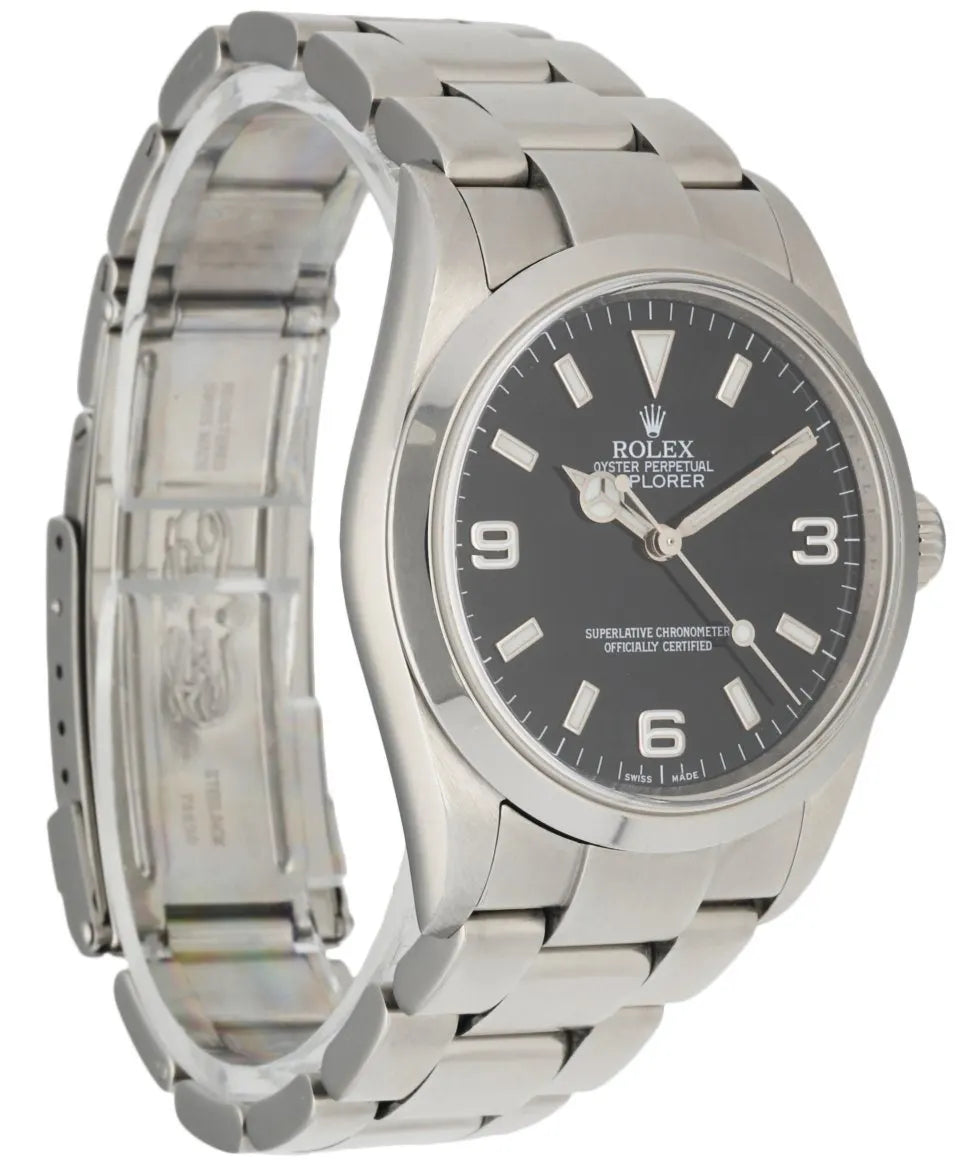 stainless steel Rolex Explorer I Black Dial - Hình 3