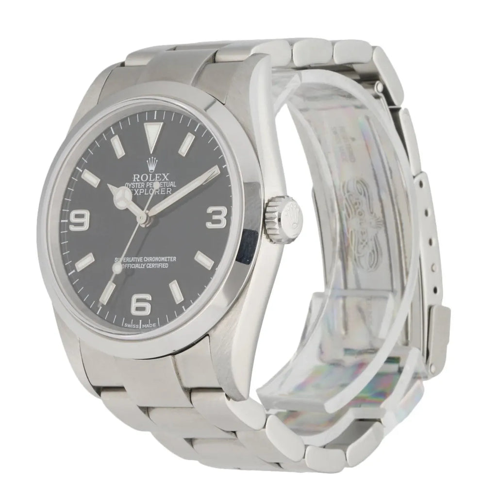 Rolex Explorer 39mm Black Dial stainless