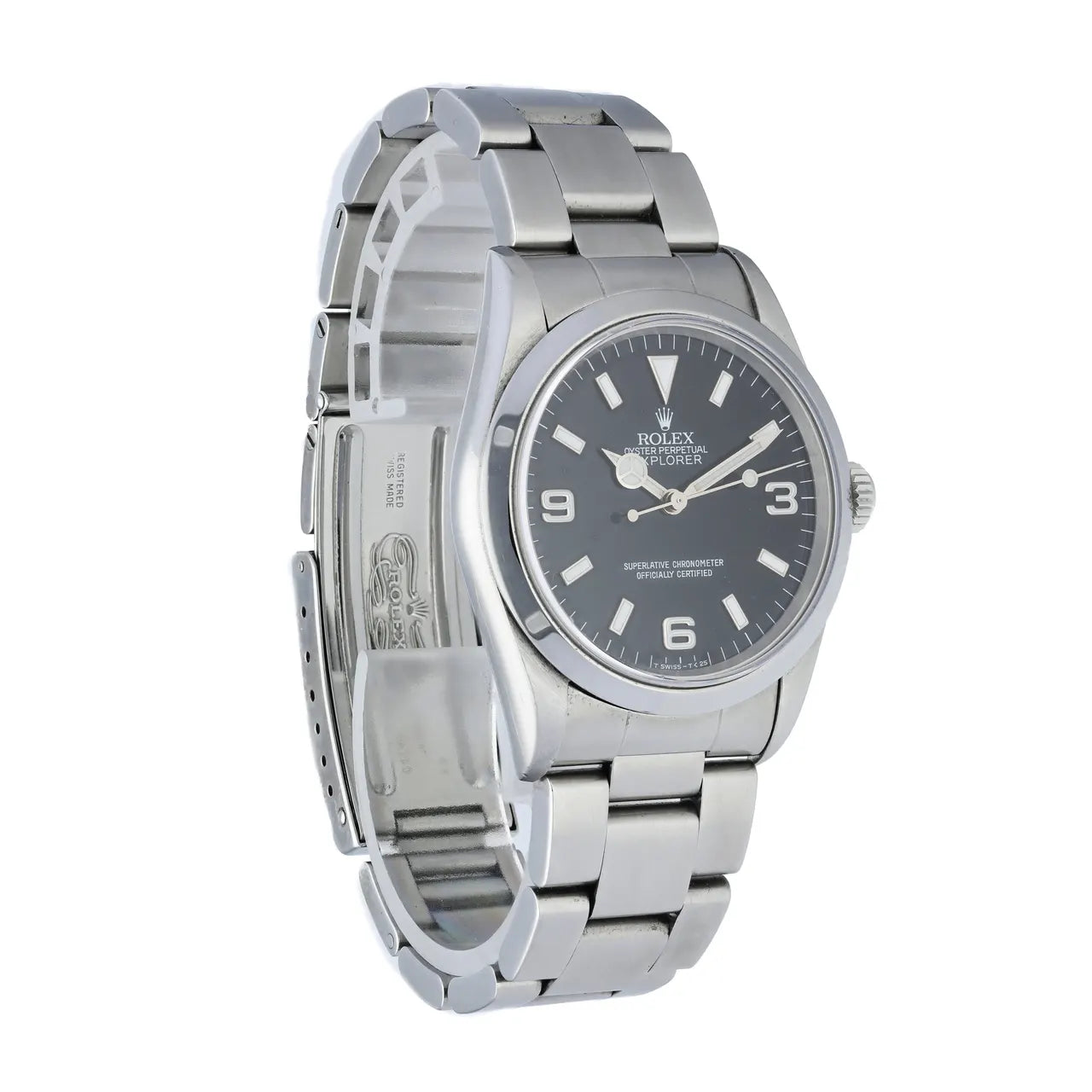dial Rolex Explorer Black Steel - Hình 4
