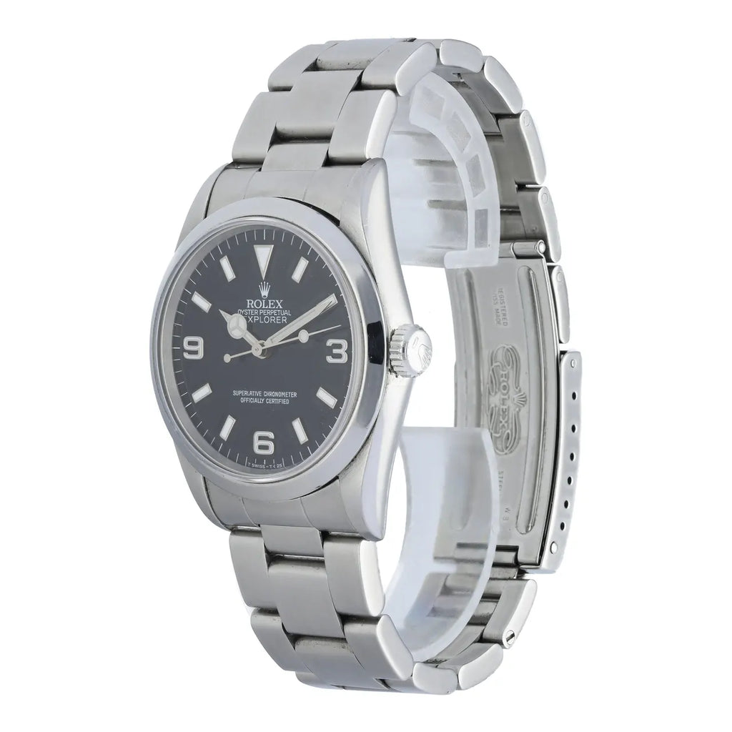 dial Rolex Explorer Black Steel - Hình 2