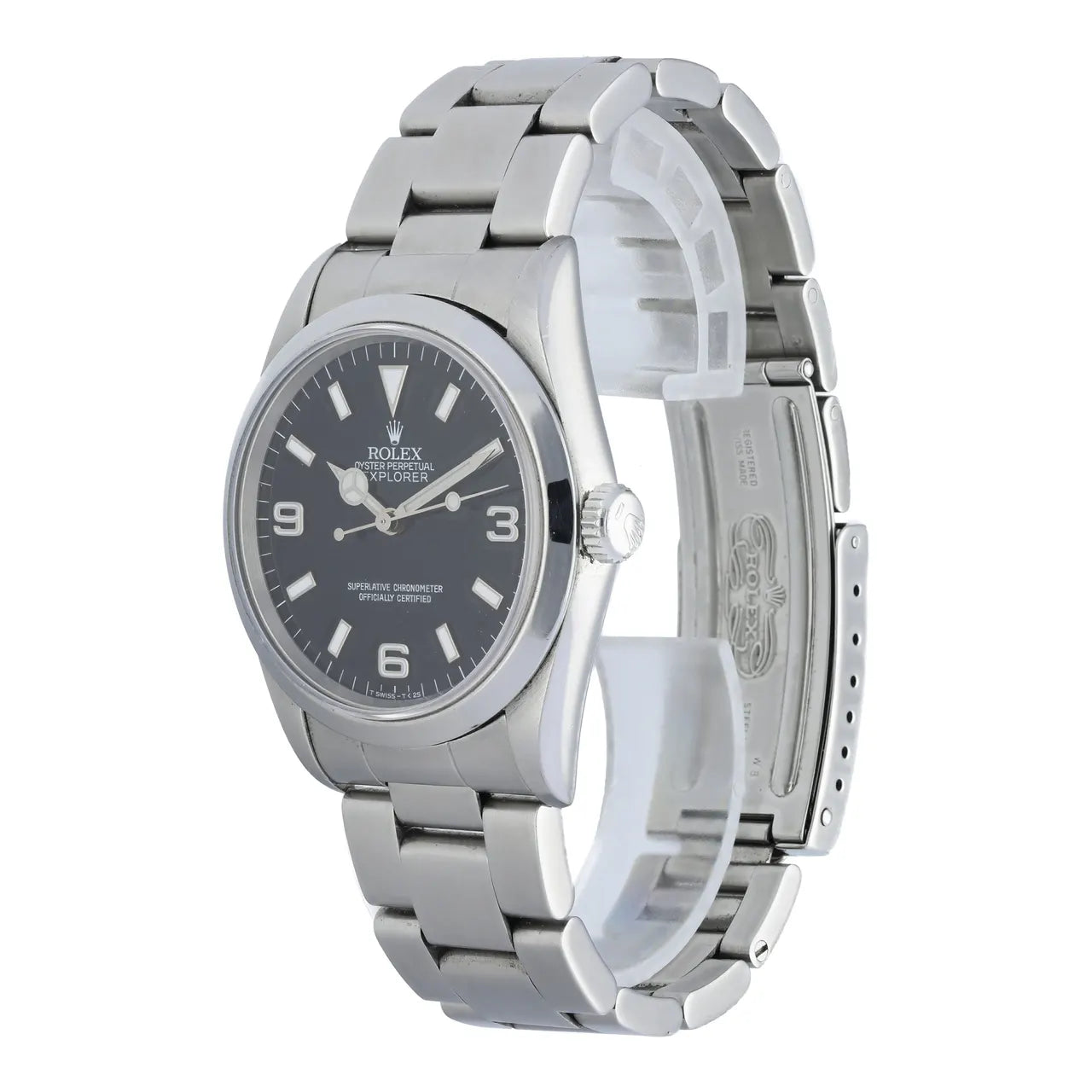 dial Rolex Explorer Black Steel - Hình 2