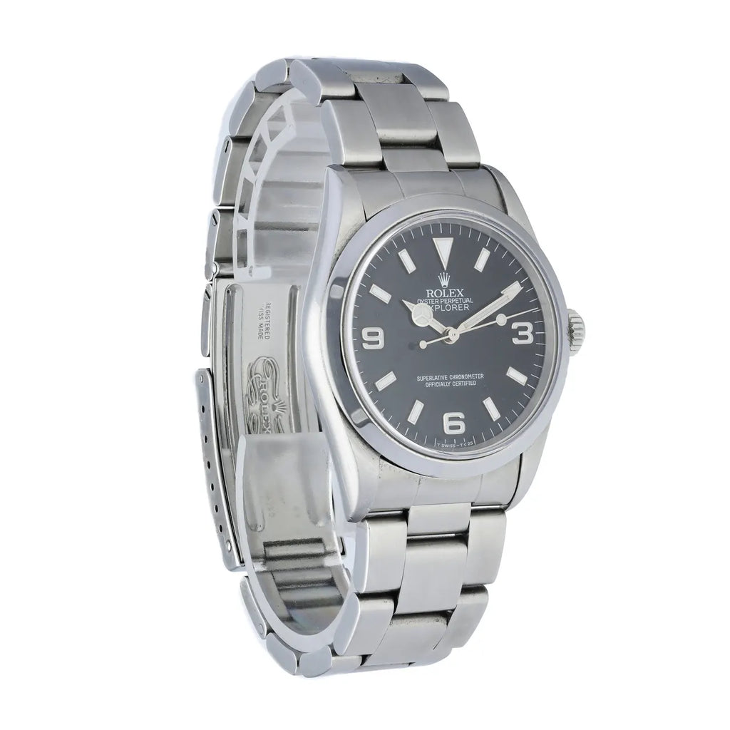 dial Rolex Explorer Black Steel - Hình 7