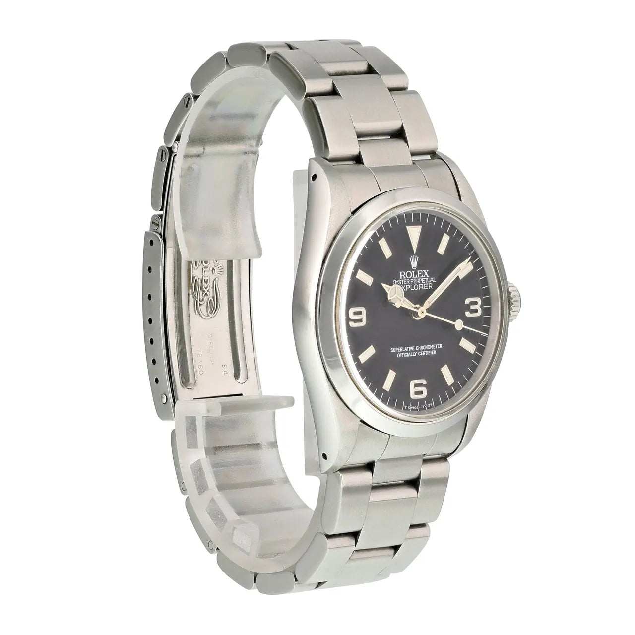 Rolex Explorer Black Dial 14270 - Hình 4