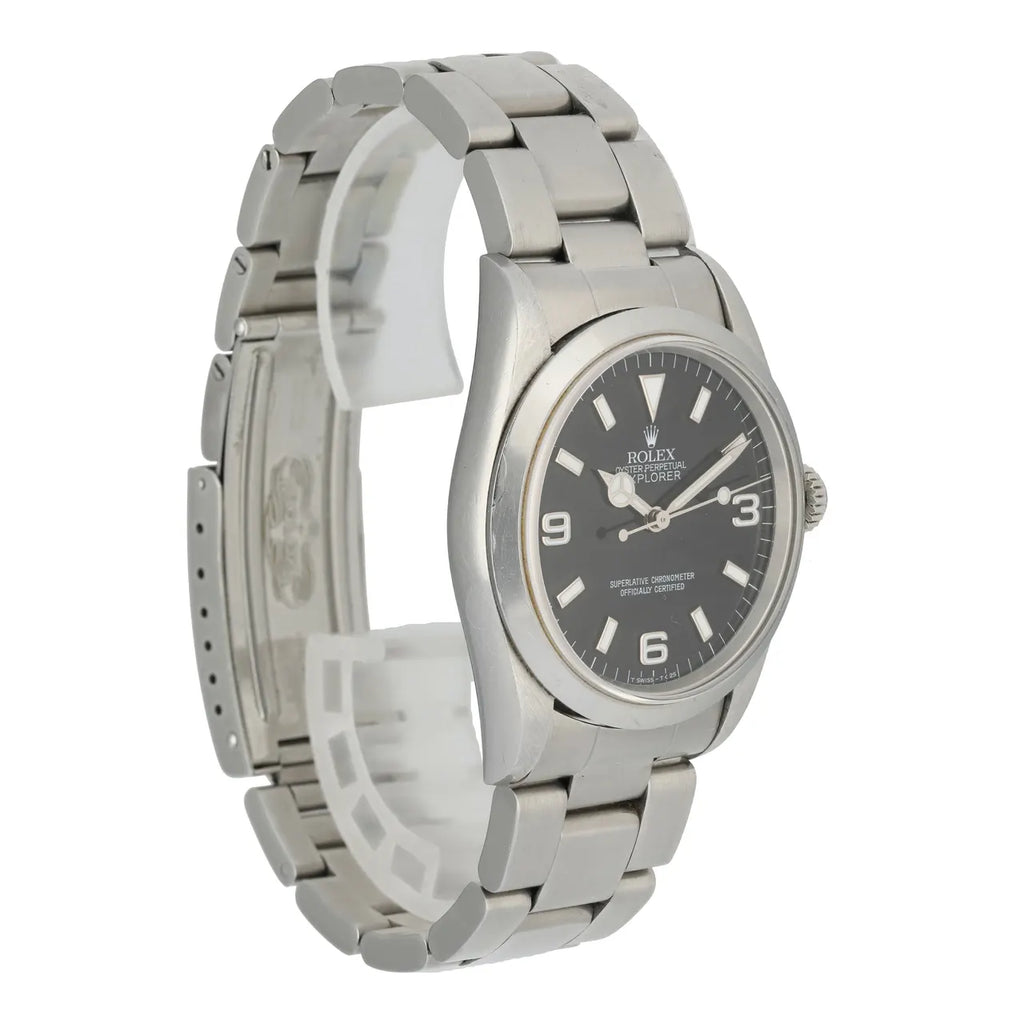 Rolex Explorer I Black Dial stainless - Hình 4