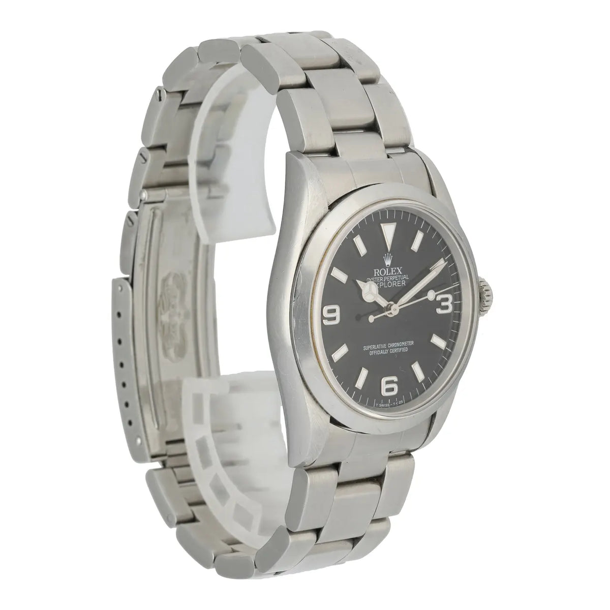 Rolex Explorer I Black Dial stainless - Hình 4