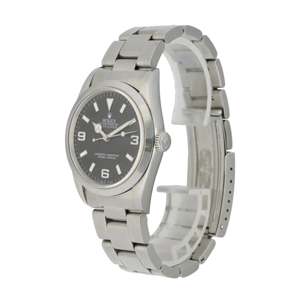 Rolex Explorer I Black Dial stainless - Hình 3