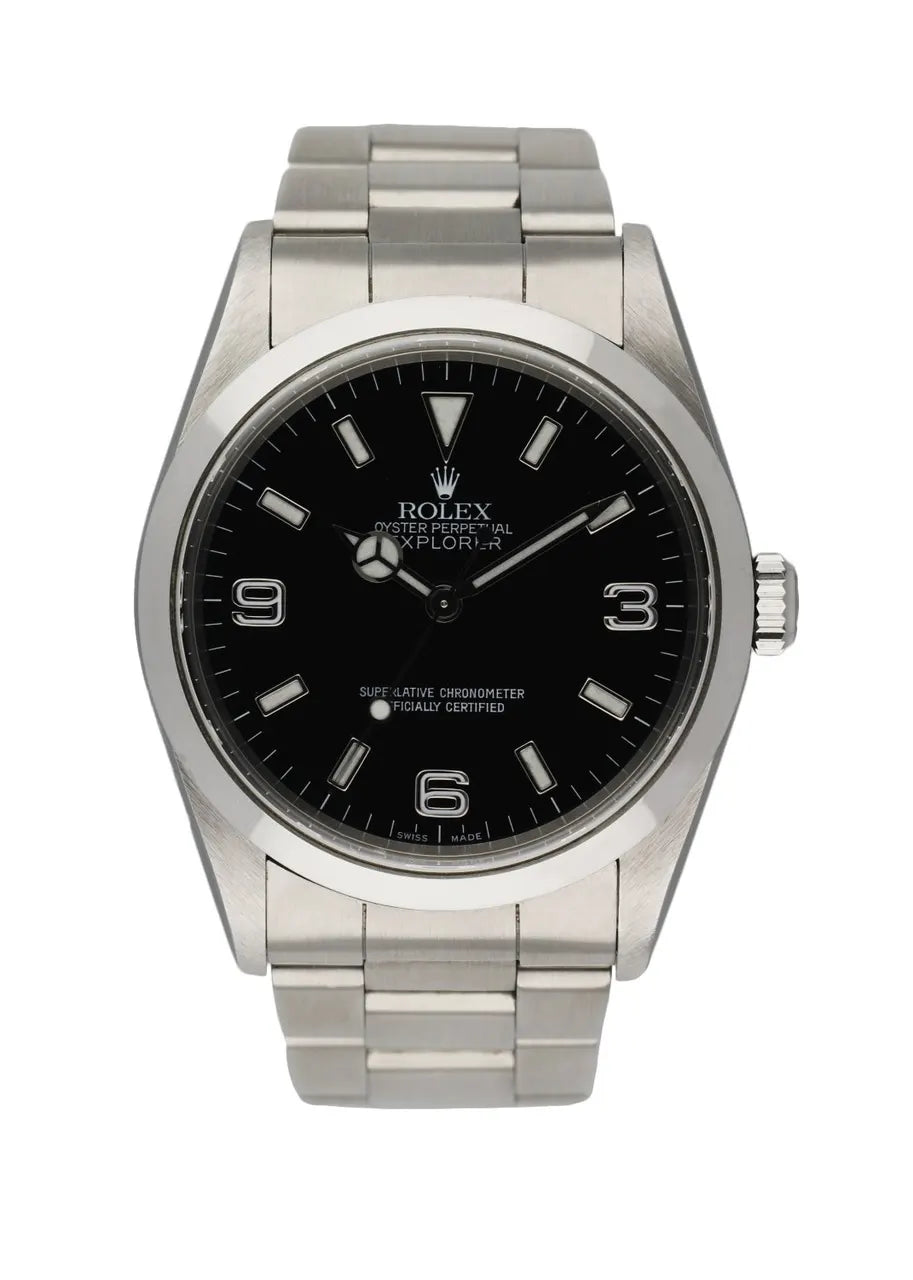 Rolex Explorer Black Dial stainless steel