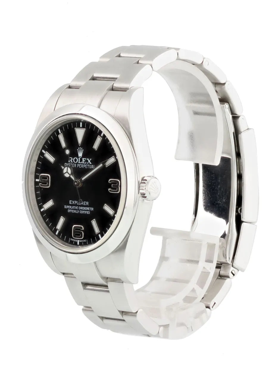 Rolex Explorer I Black Dial stainless - Hình 3