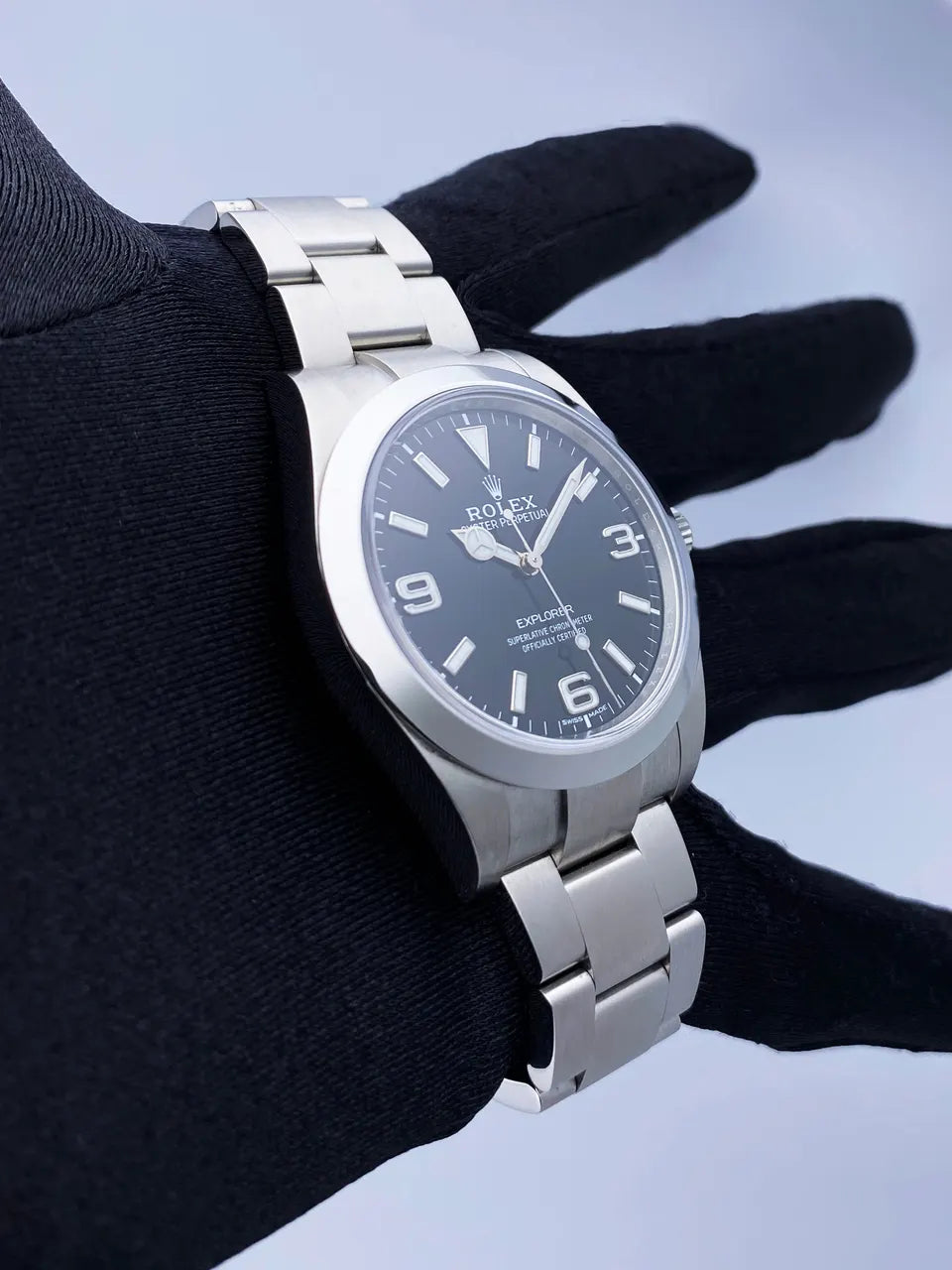Rolex Explorer Black Dial watch - Hình 4