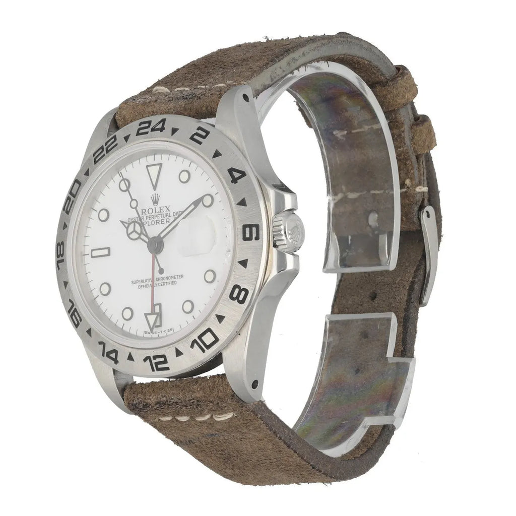 Rolex Explorer II Suede Strap - Hình 2