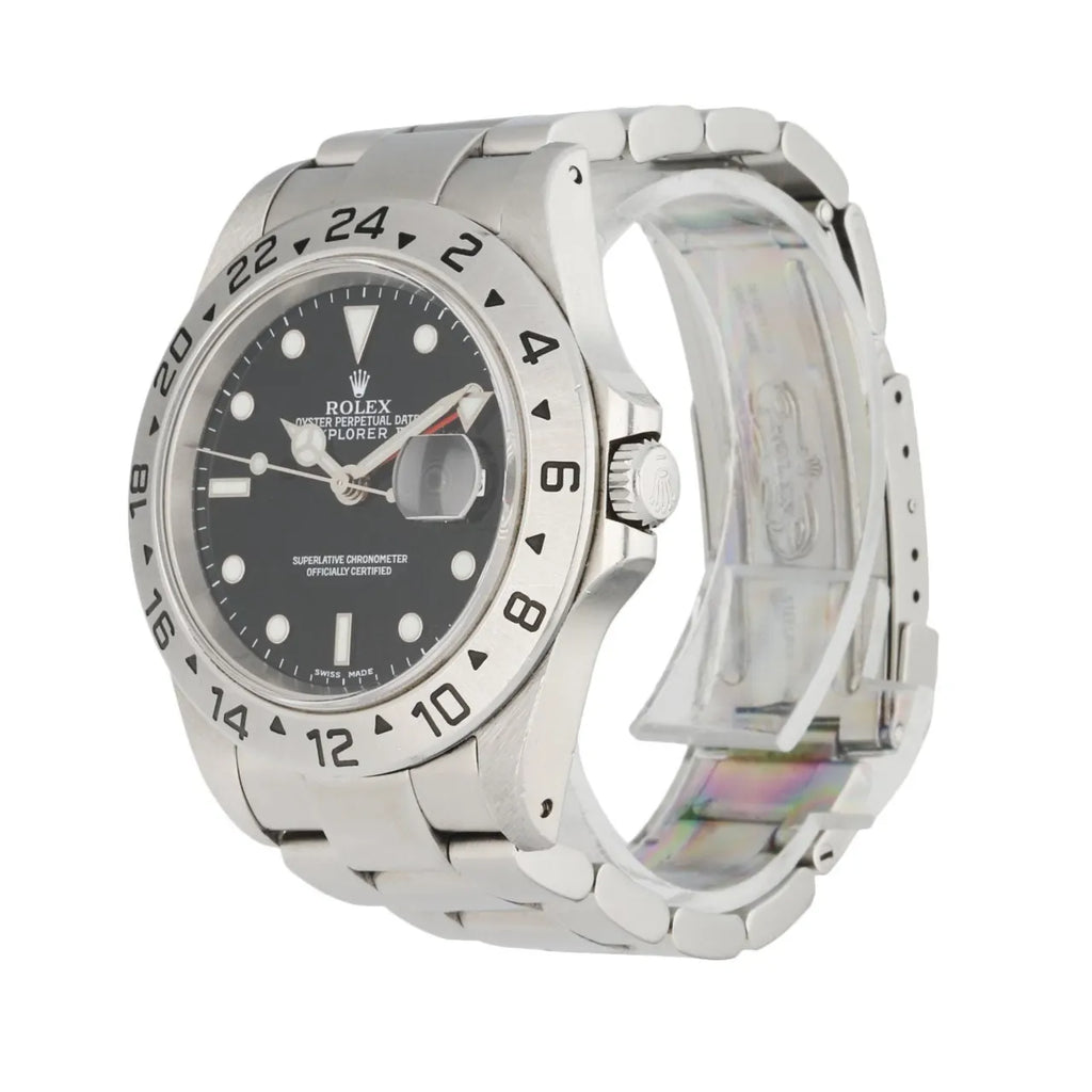 dial stainless Rolex Explorer II Black - Hình 2