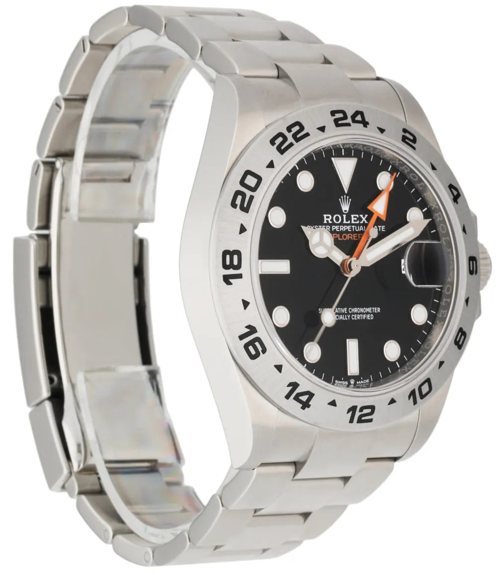 stainless Rolex Explorer II Black Dial - Hình 2