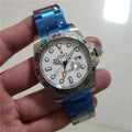 stainless Rolex Explorer II White Dial