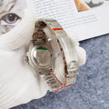 stainless Rolex Explorer II White Dial
