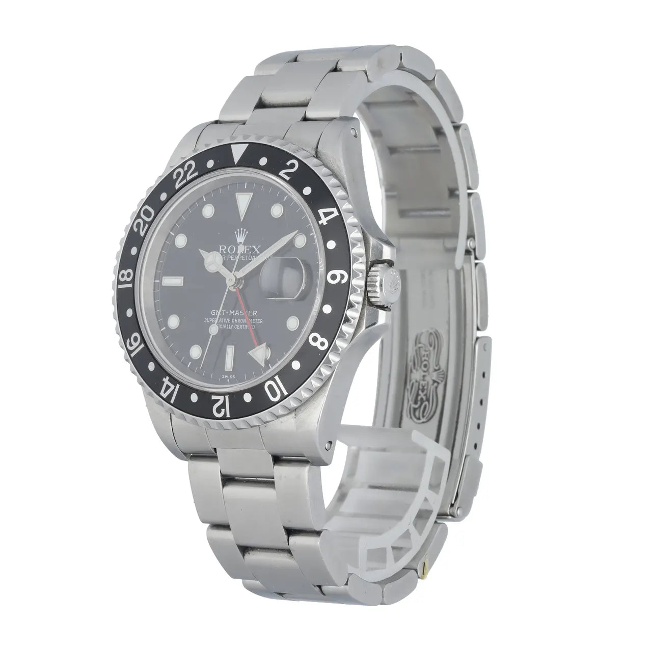 stainless Rolex GMT-Master Black Bezel - Hình 2