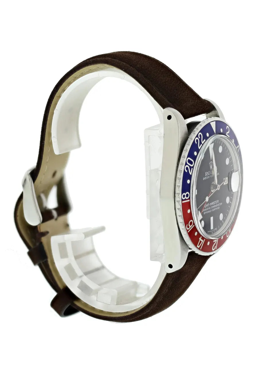 Rolex Pepsi Bezel Leather Strap - Hình 4