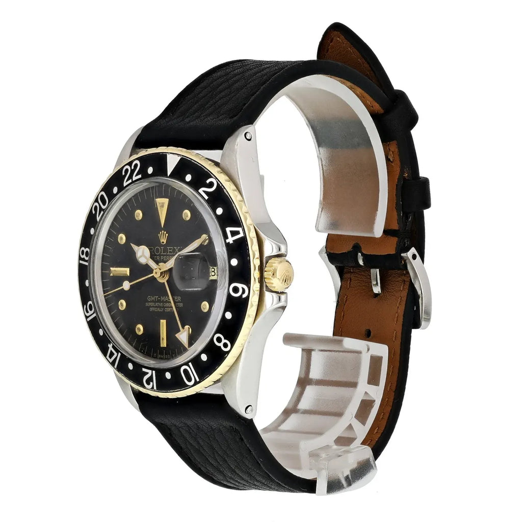 gold Rolex GMT-Master Black Bezel - Hình 2