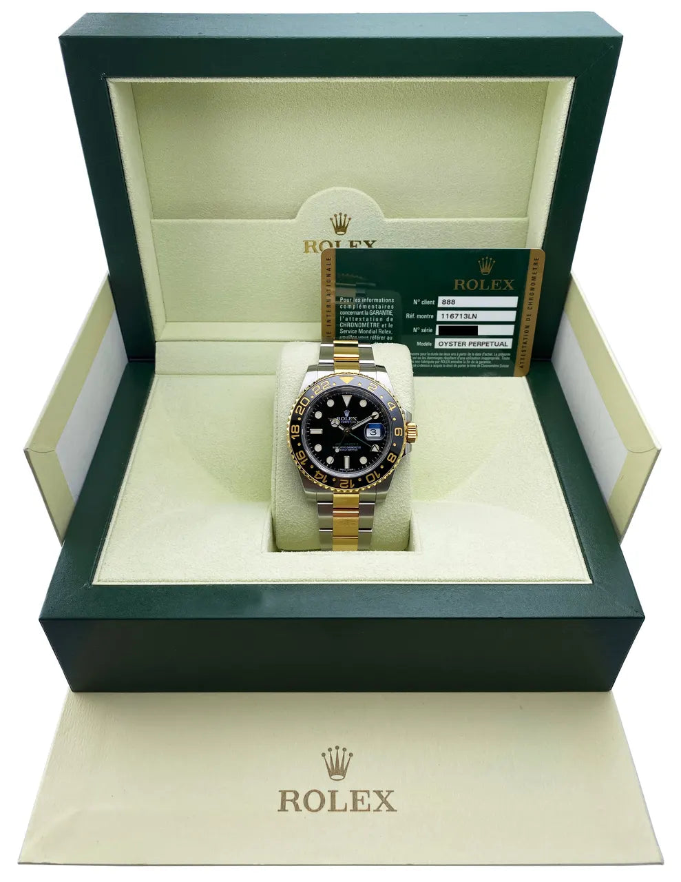 Rolex GMT Yellow Gold Black - Hình 2