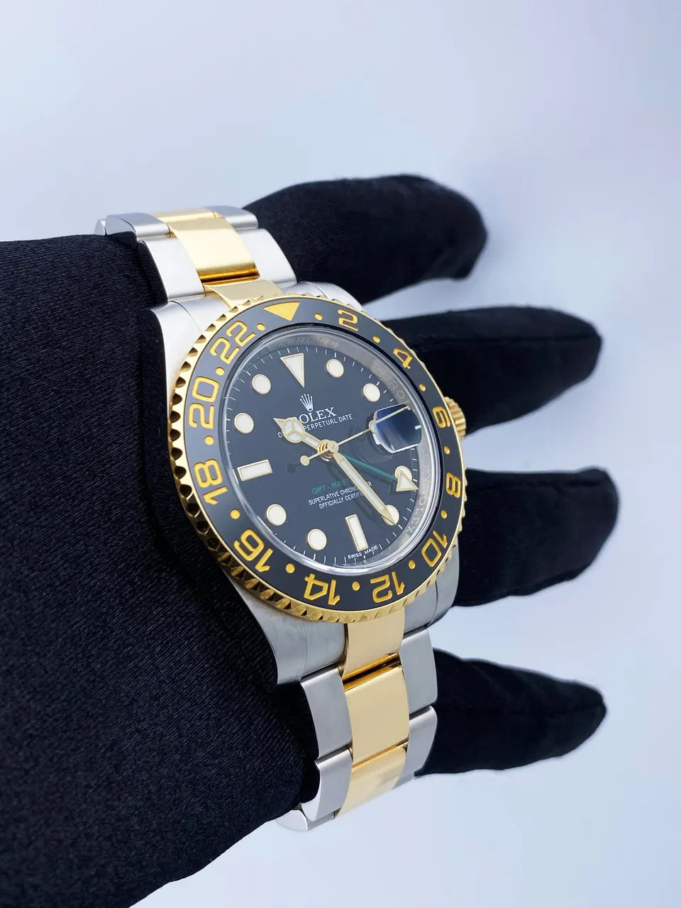 Rolex GMT Yellow Gold Black - Hình 4