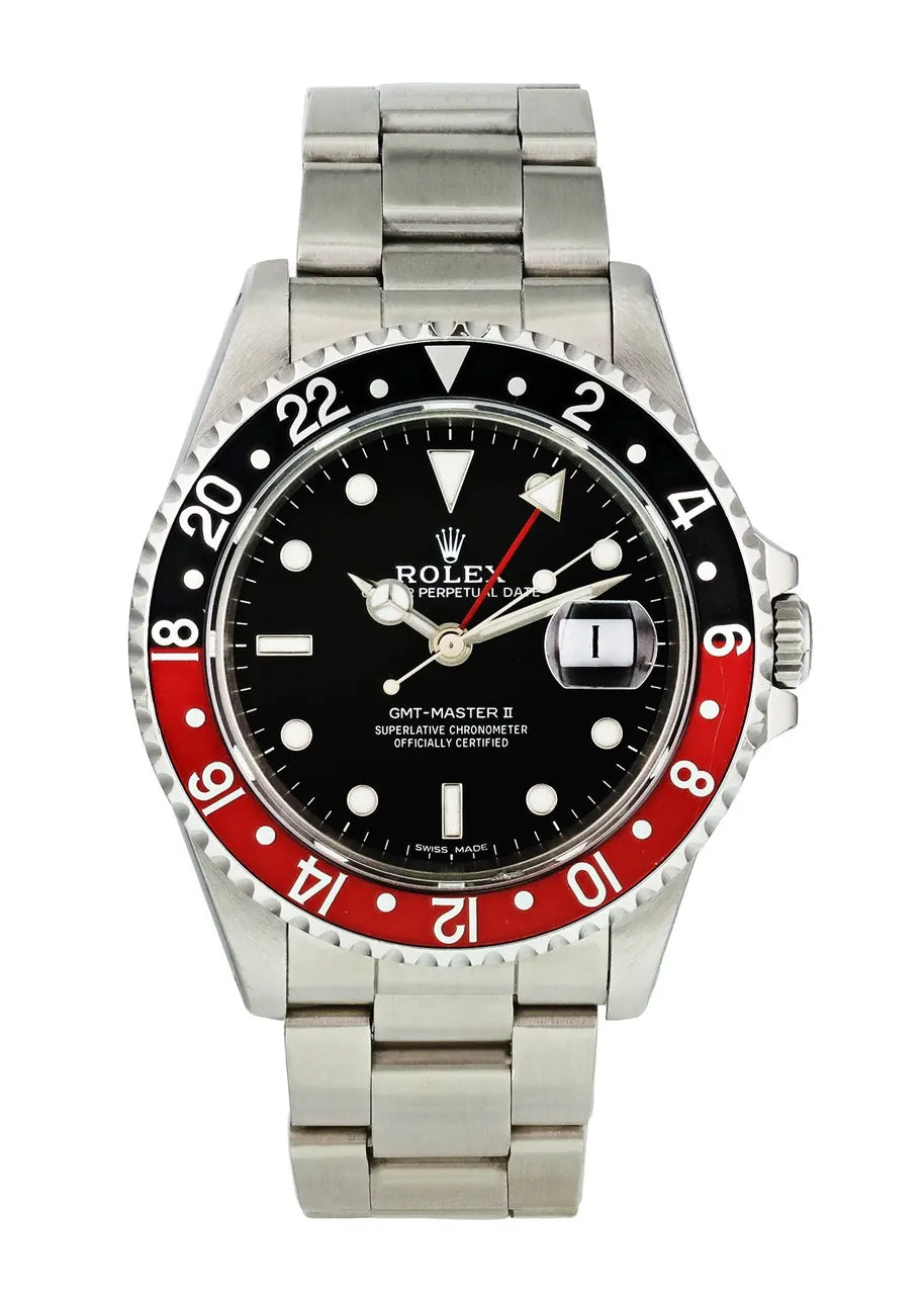 stainless Rolex GMT-Master II Coke Bezel