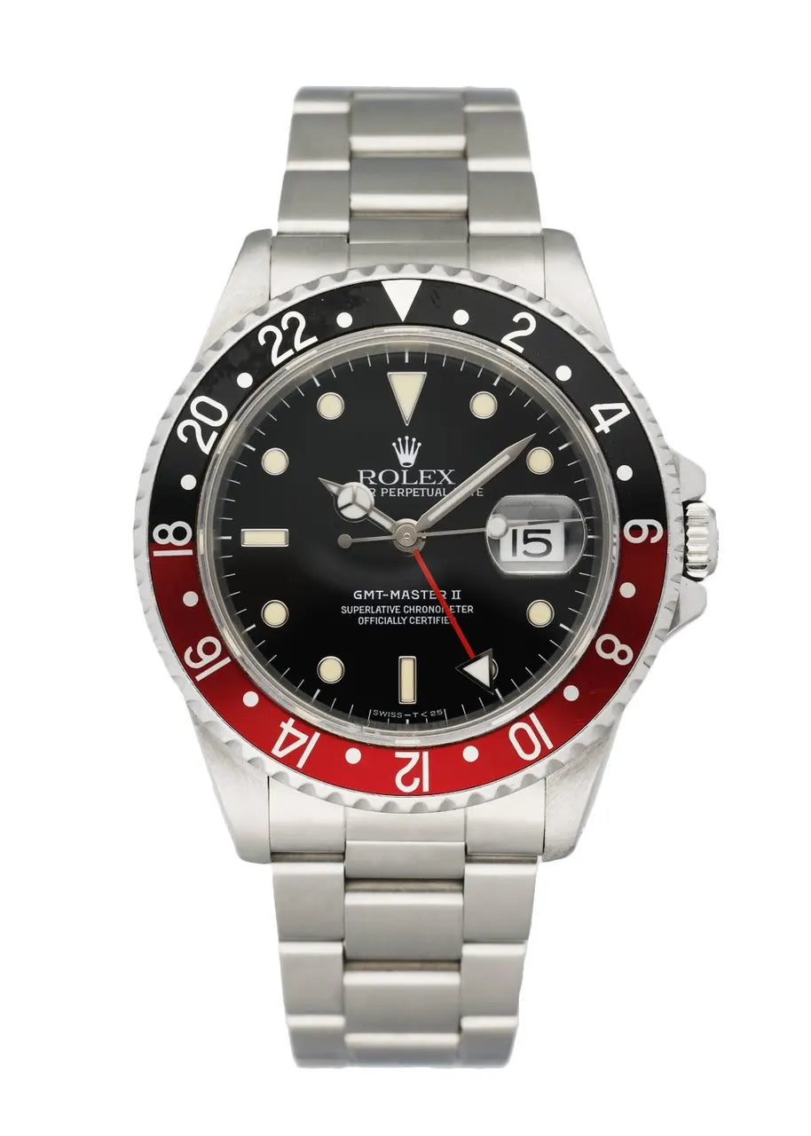 stainless Rolex GMT-Master II Coke Bezel