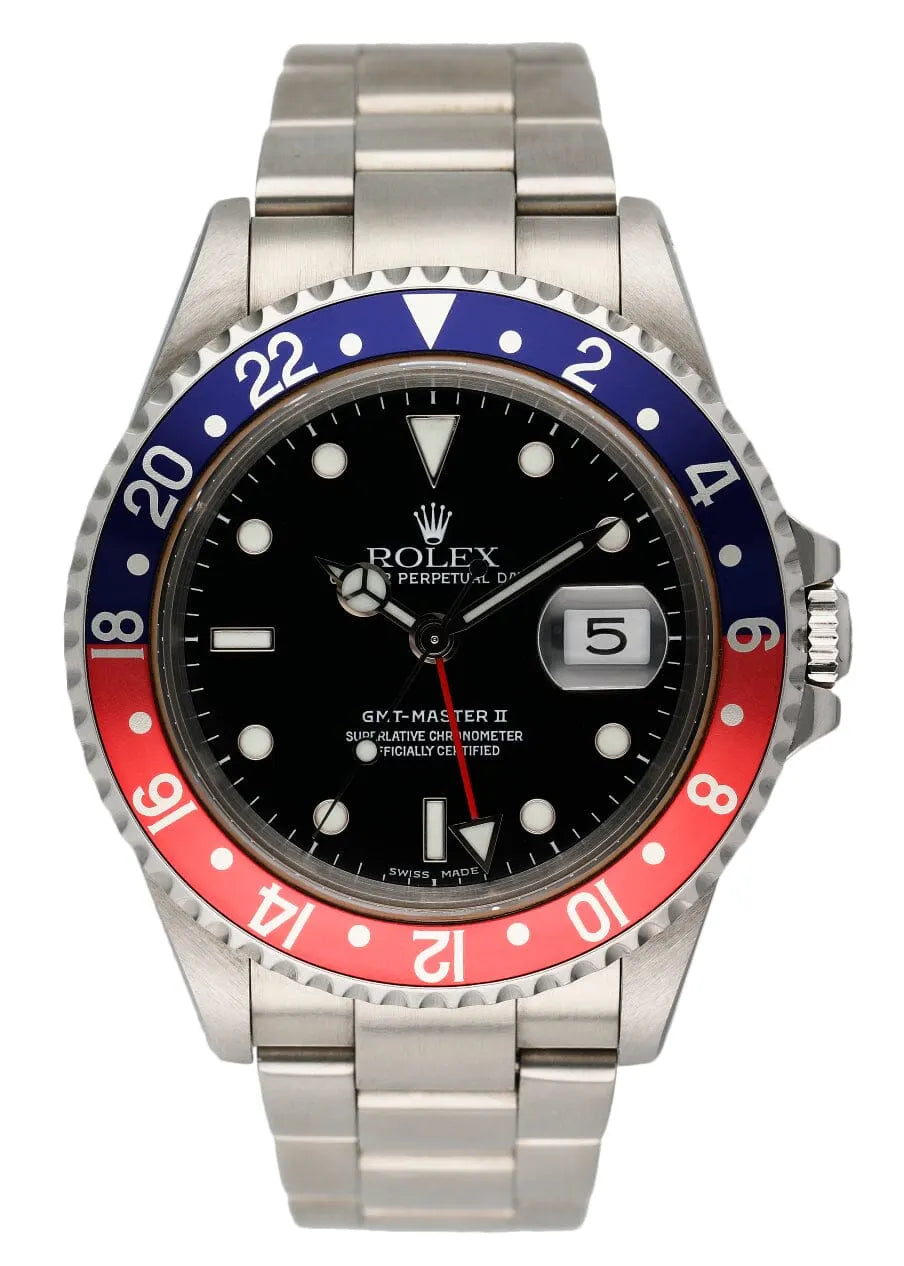 Rolex Pepsi Bezel Steel Watch