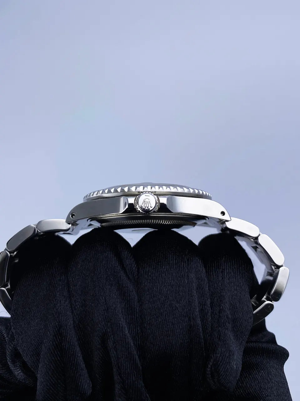 stainless Rolex GMT-Master II Black Bezel - Hình 4