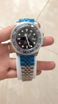 stainless steel Rolex GMT-Master II Black Bezel