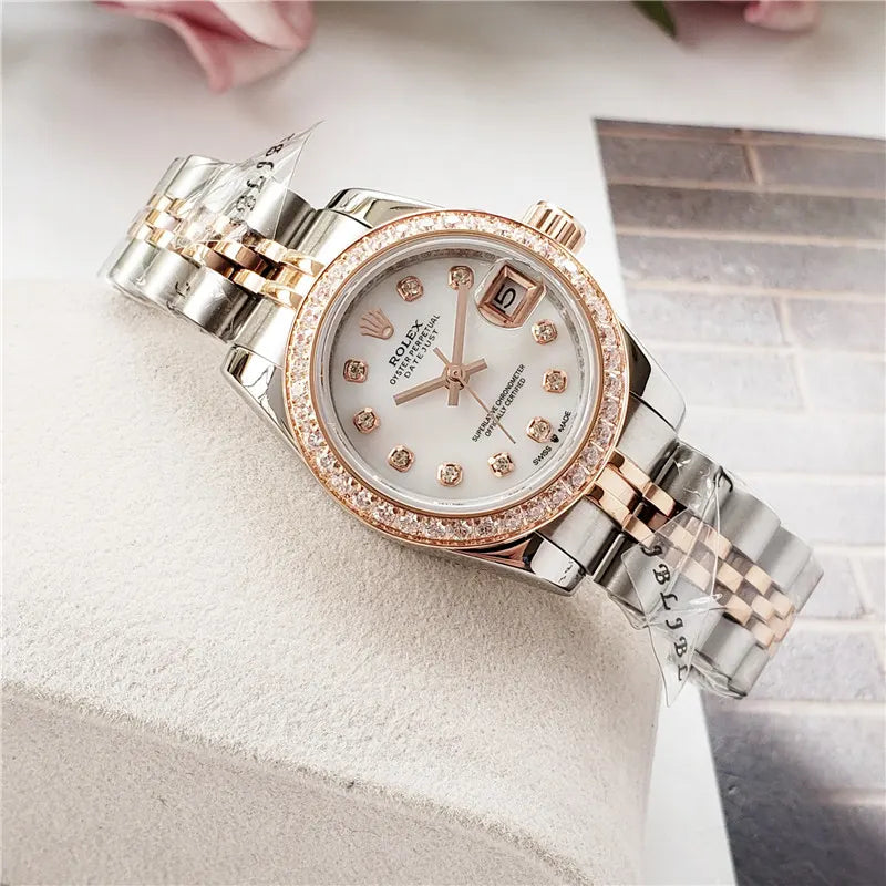 Rolex Diamond Bezel Two-Tone datejust - Hình 5