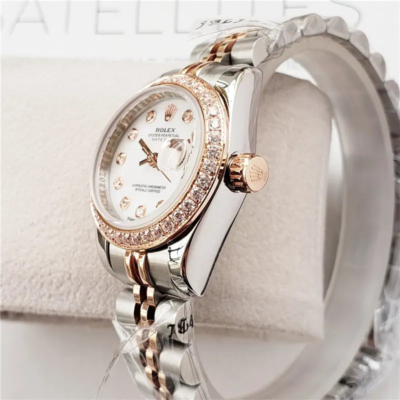 Rolex Diamond Bezel Two-Tone datejust - Hình 4