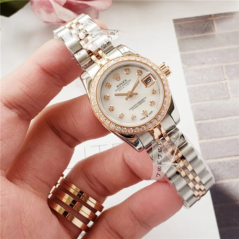 Rolex Diamond Bezel Two-Tone datejust - Hình 2