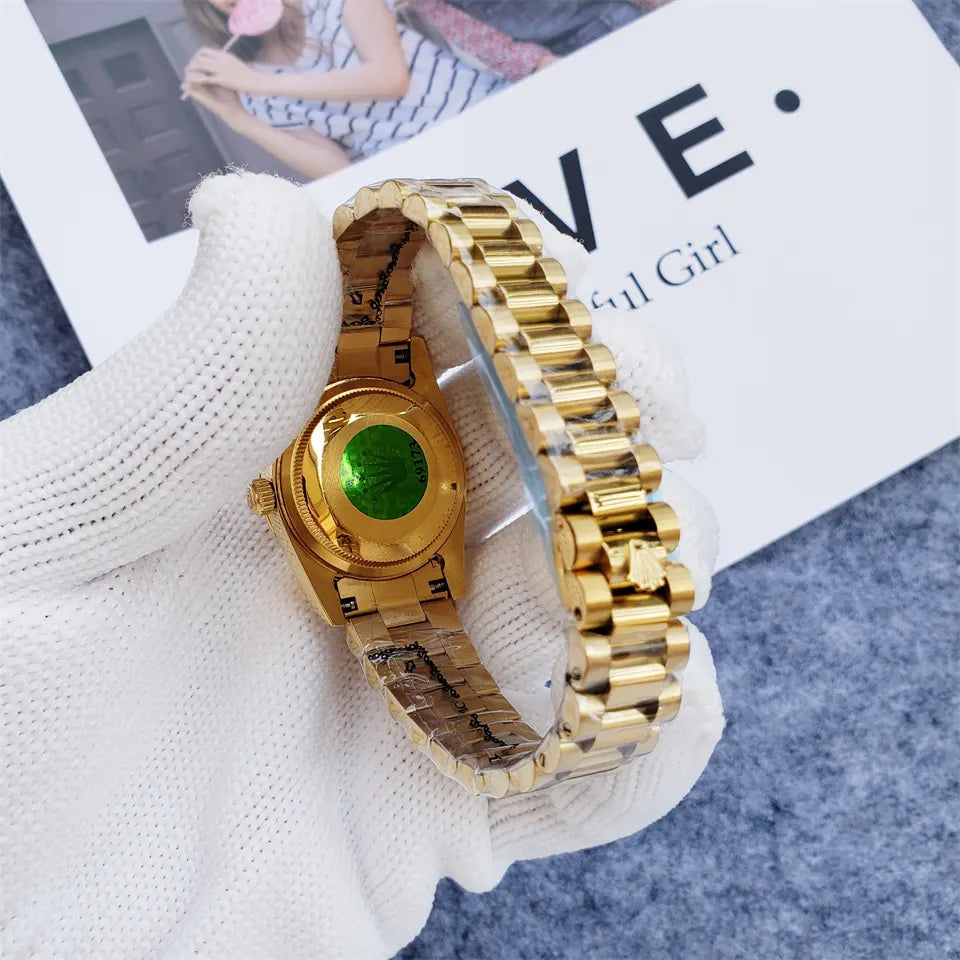 stainless Rolex Datejust Gold Diamond Dial - Hình 4