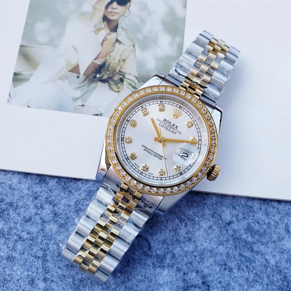 Rolex Diamond Bezel Datejust - Hình 3