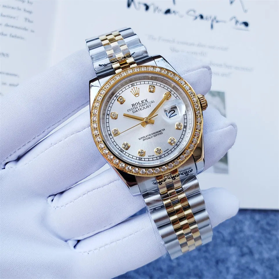 Rolex Diamond Bezel Datejust - Hình 9
