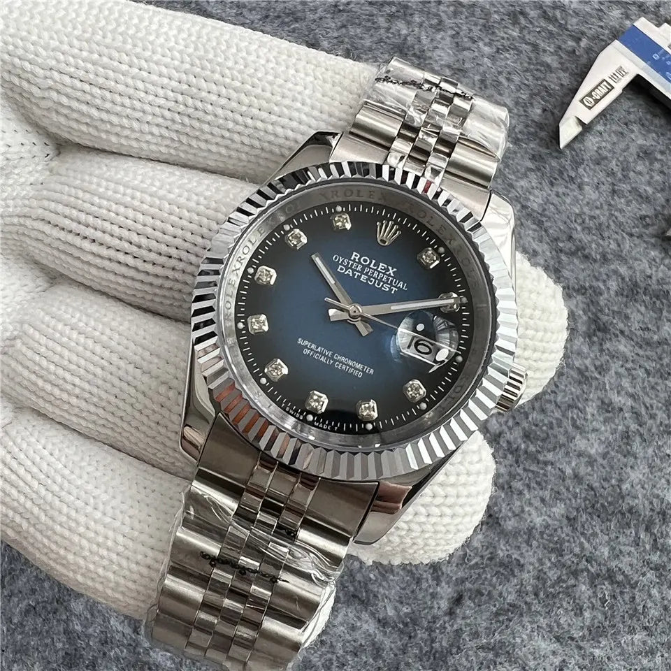 Rolex Blue Diamond Datejust - Hình 5