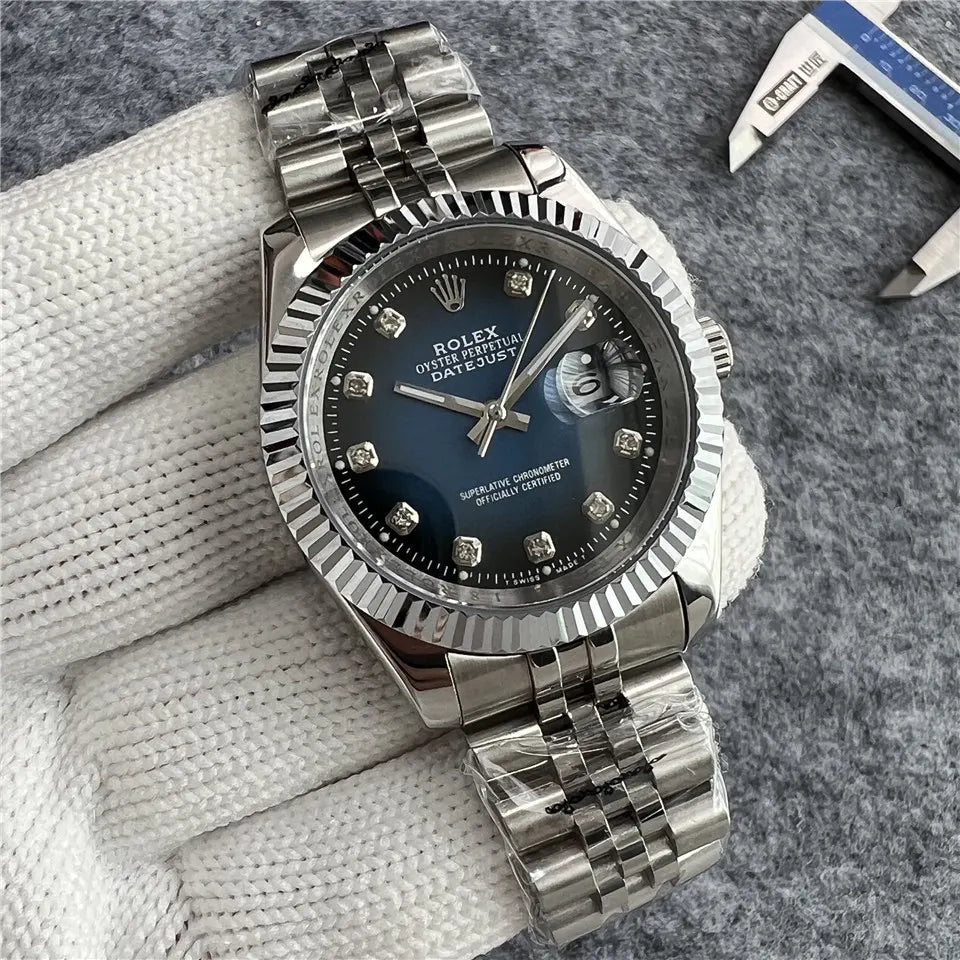 Rolex Blue Diamond Datejust - Hình 7