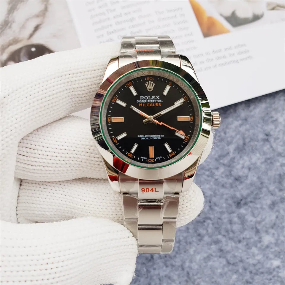 stainless Rolex Milgauss Black Dial - Hình 6