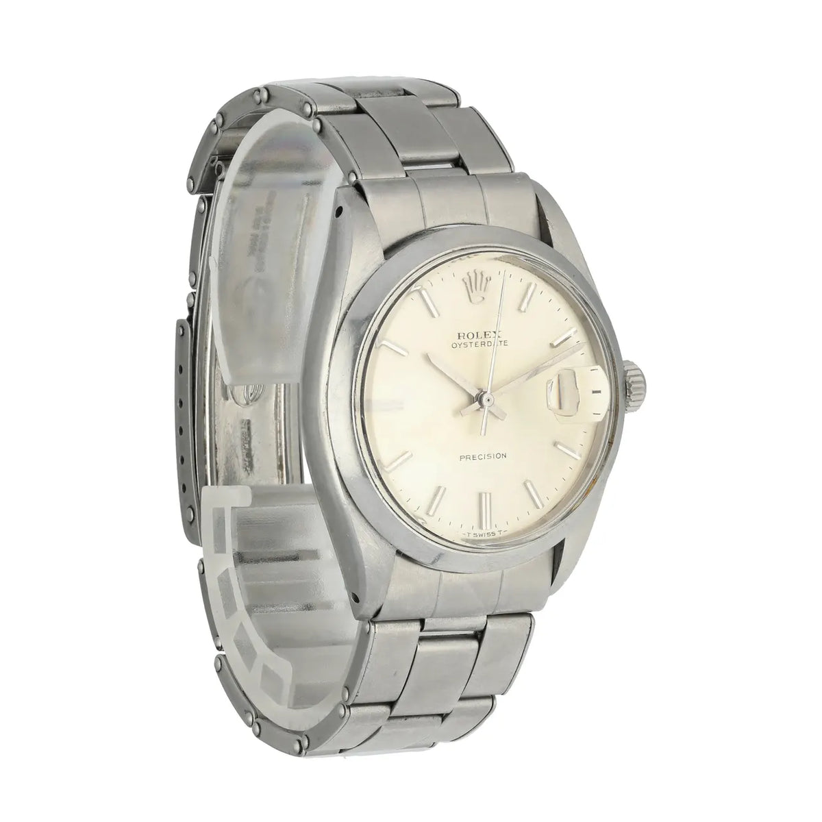 Rolex Silver Vintage Watch - Hình 8