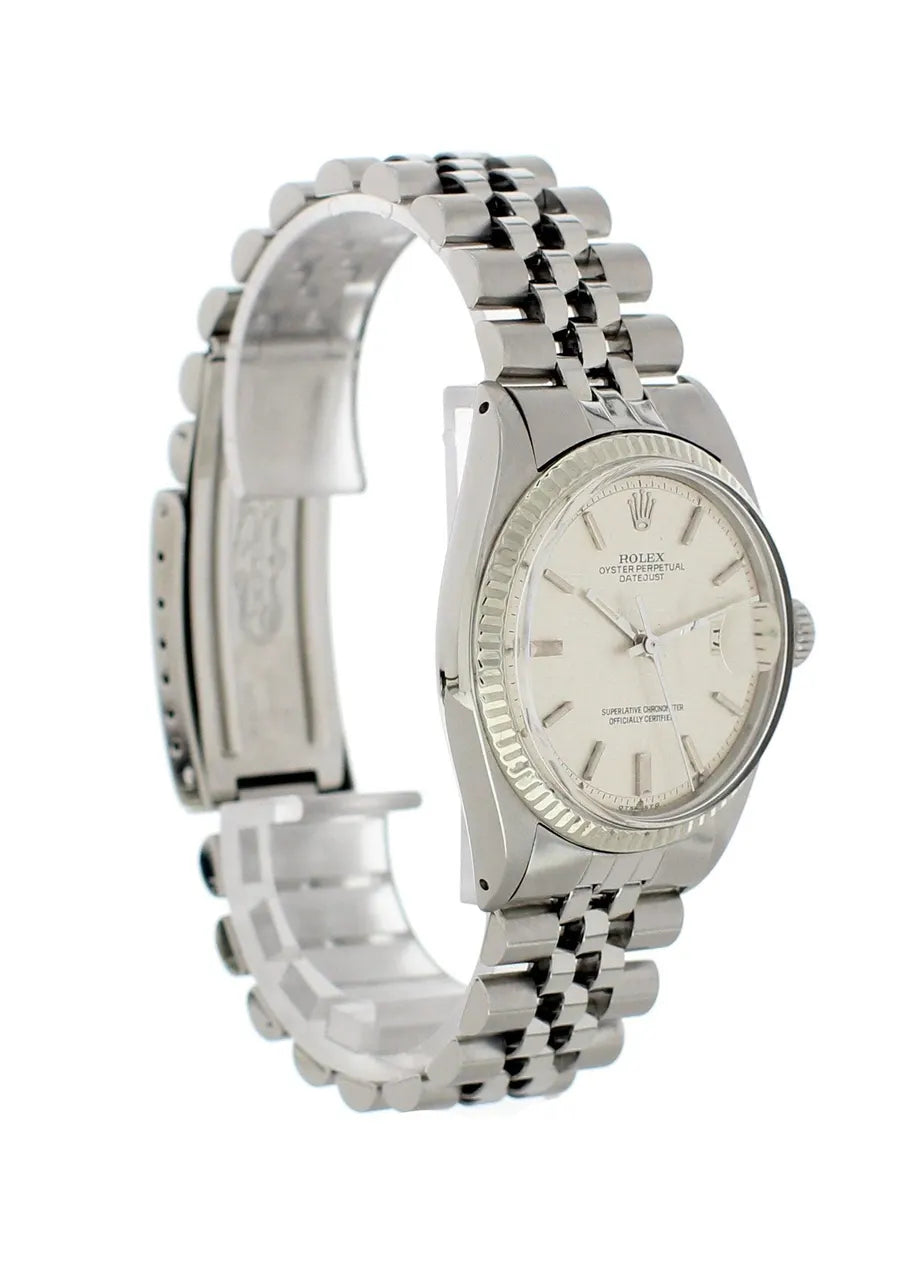 Rolex Silver Tapestry Datejust - Hình 4