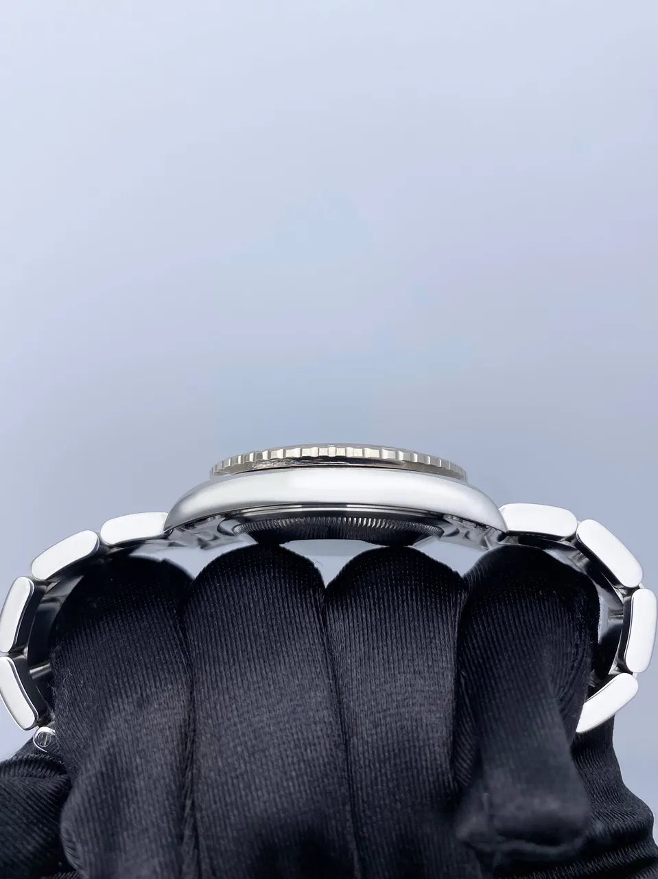 Rolex Steel Bezel Black Dial - Hình 3
