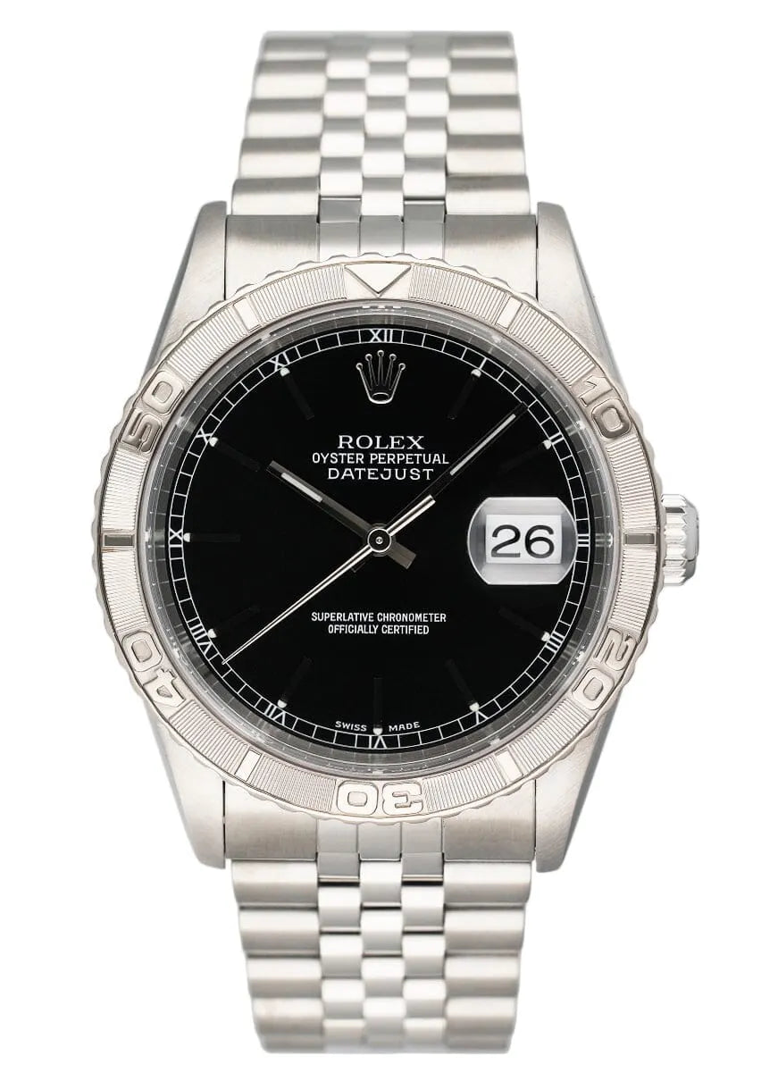 Rolex Datejust Turn-O-Graph Black Dial