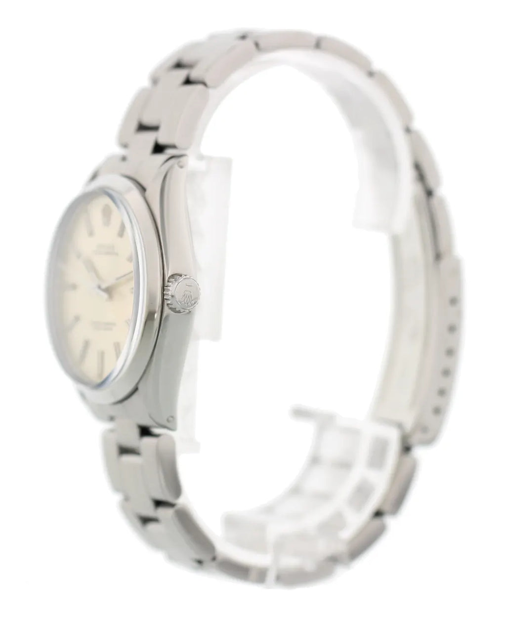 stainless Rolex Oyster Perpetual Silver Dial - Hình 4