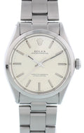 stainless Rolex Oyster Perpetual Silver Dial