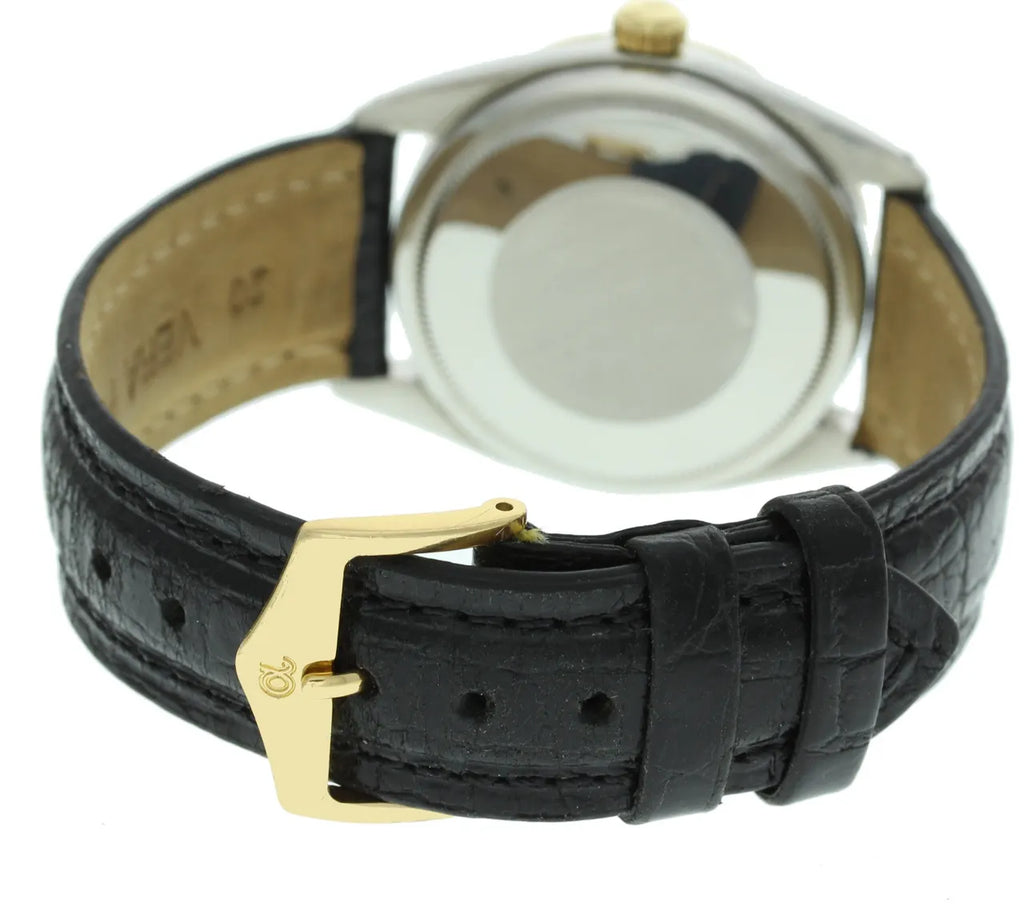 oyster Rolex Gold Bezel Leather - Hình 6