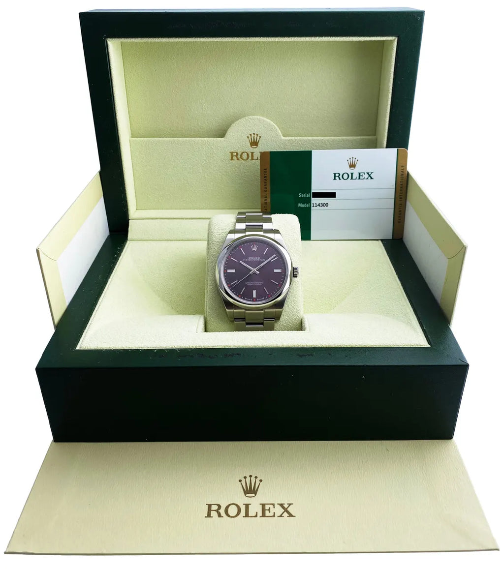 Rolex Plum Red Dial - Hình 2